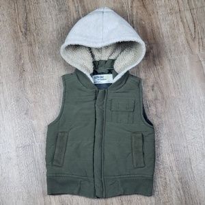 Oshkosh utility vest army hoodie